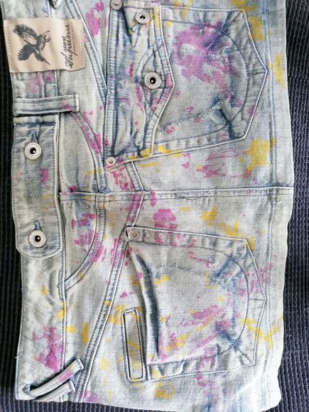 River Island Supreme Womens Denim Skirt Size 10 10.5 Inch L Sits At Hips - Picture 7 of 8